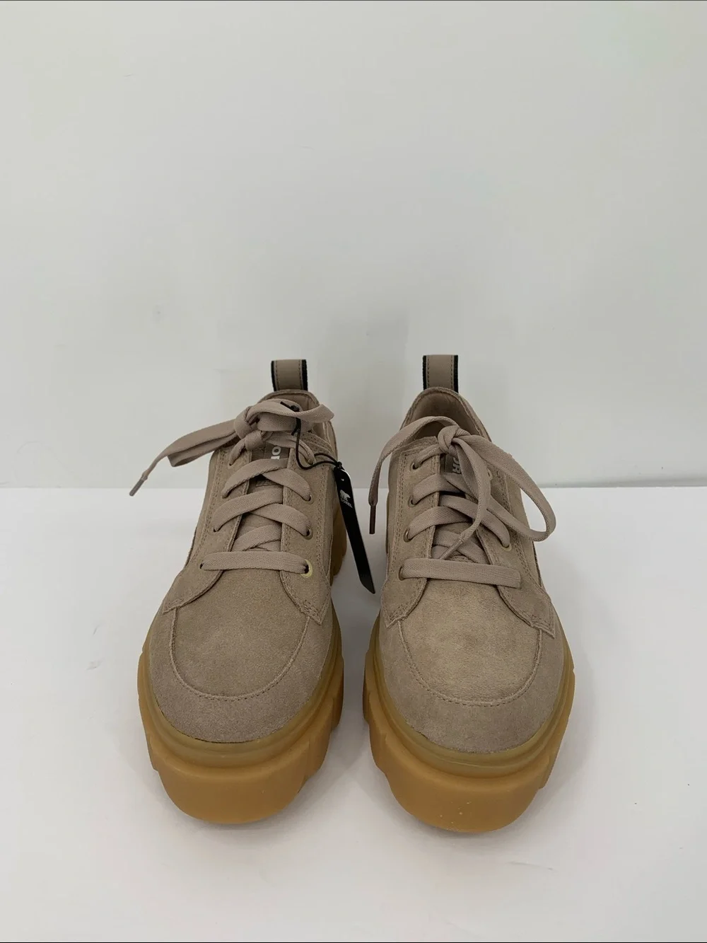 Sorel Caribou X sneaker tan suede leather Waterproof chunky platform new 9.5